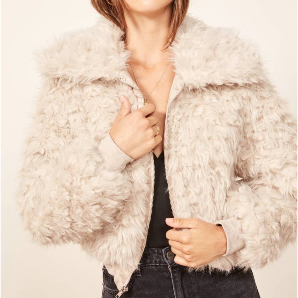Reformation Cream Freddie Coat